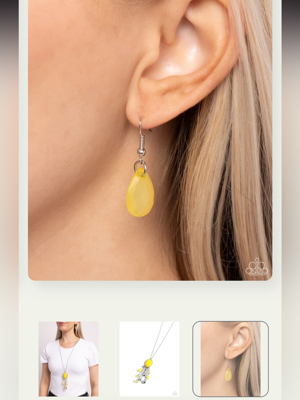 💛🌟💛 “WHIMSICAL WISHES” YELLOW NECKLACE WITH FREE EARRINGS ~ PAPARAZZI❗️ 💛🌟💛 - Picture 6 of 6